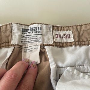 Urban pipeline men’s khaki pants 34/30